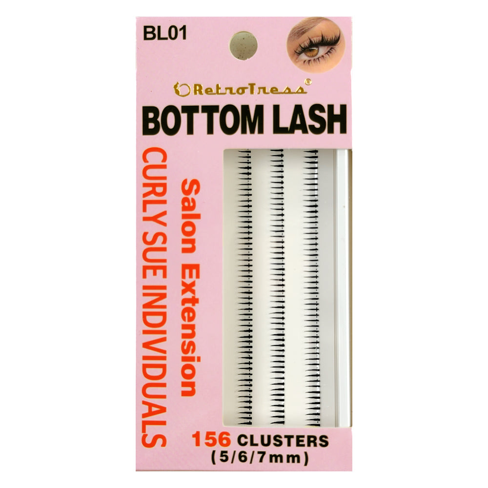 RetroTress Bottom Lash  DIY Individual Clusters Lower Under Lash Extensions