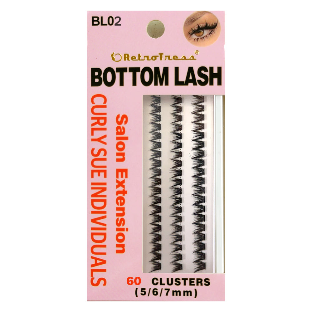 RetroTress Bottom Lash  DIY Individual Clusters Lower Under Lash Extensions