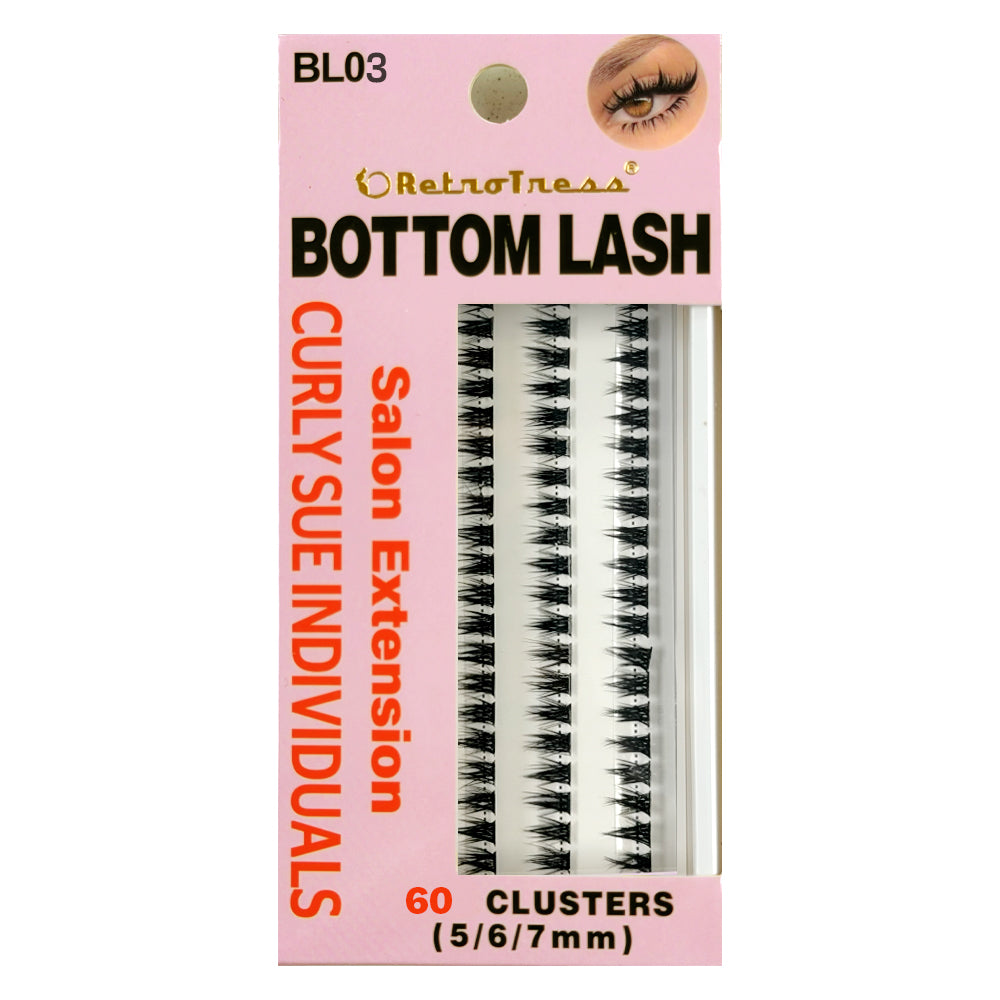 RetroTress Bottom Lash  DIY Individual Clusters Lower Under Lash Extensions