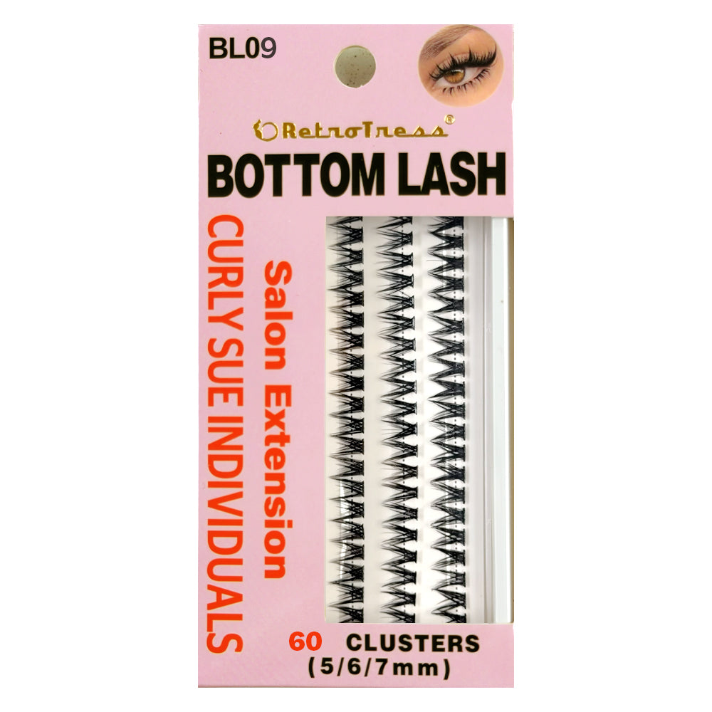RetroTress Bottom Lash  DIY Individual Clusters Lower Under Lash Extensions