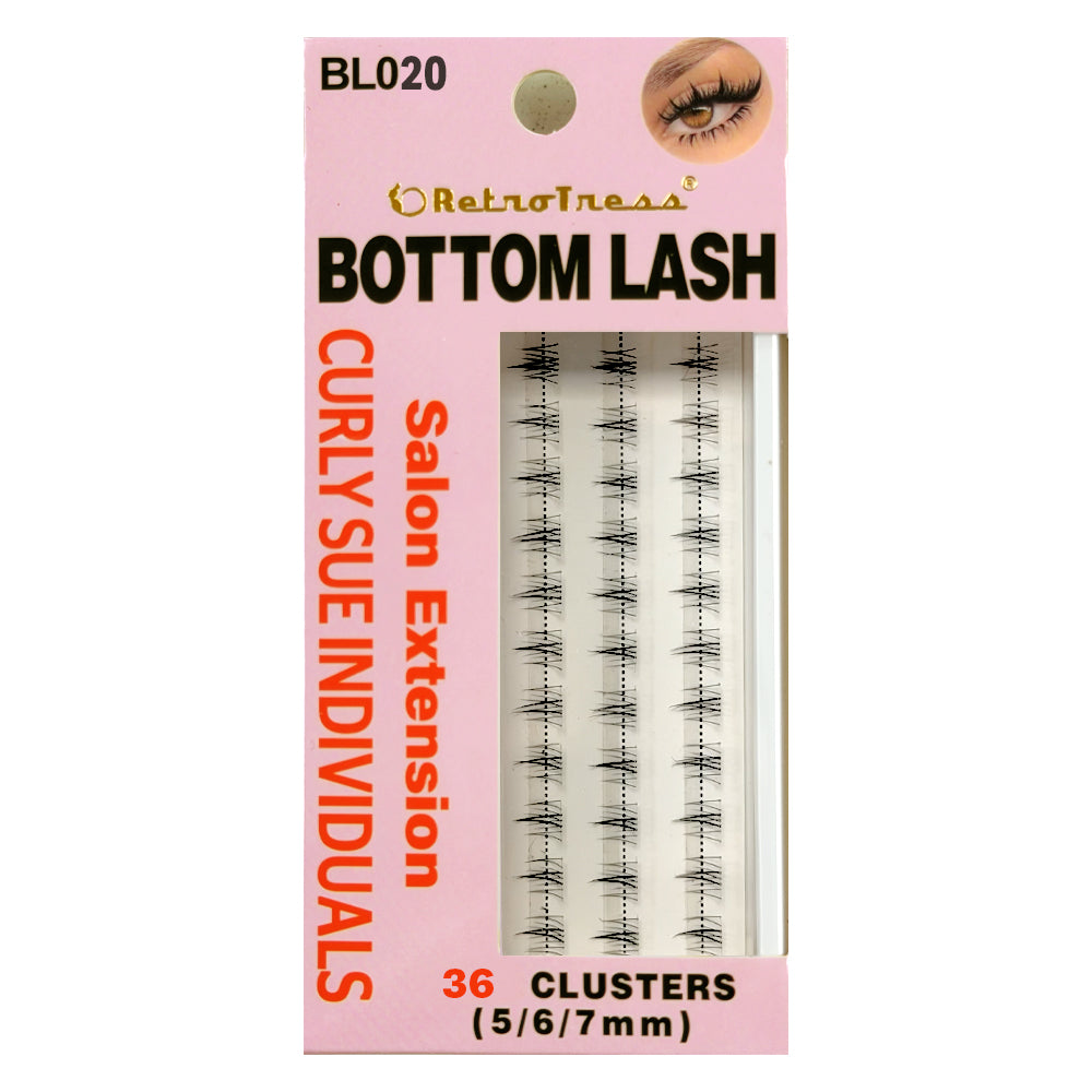 RetroTress Bottom Lash  DIY Individual Clusters Lower Under Lash Extensions