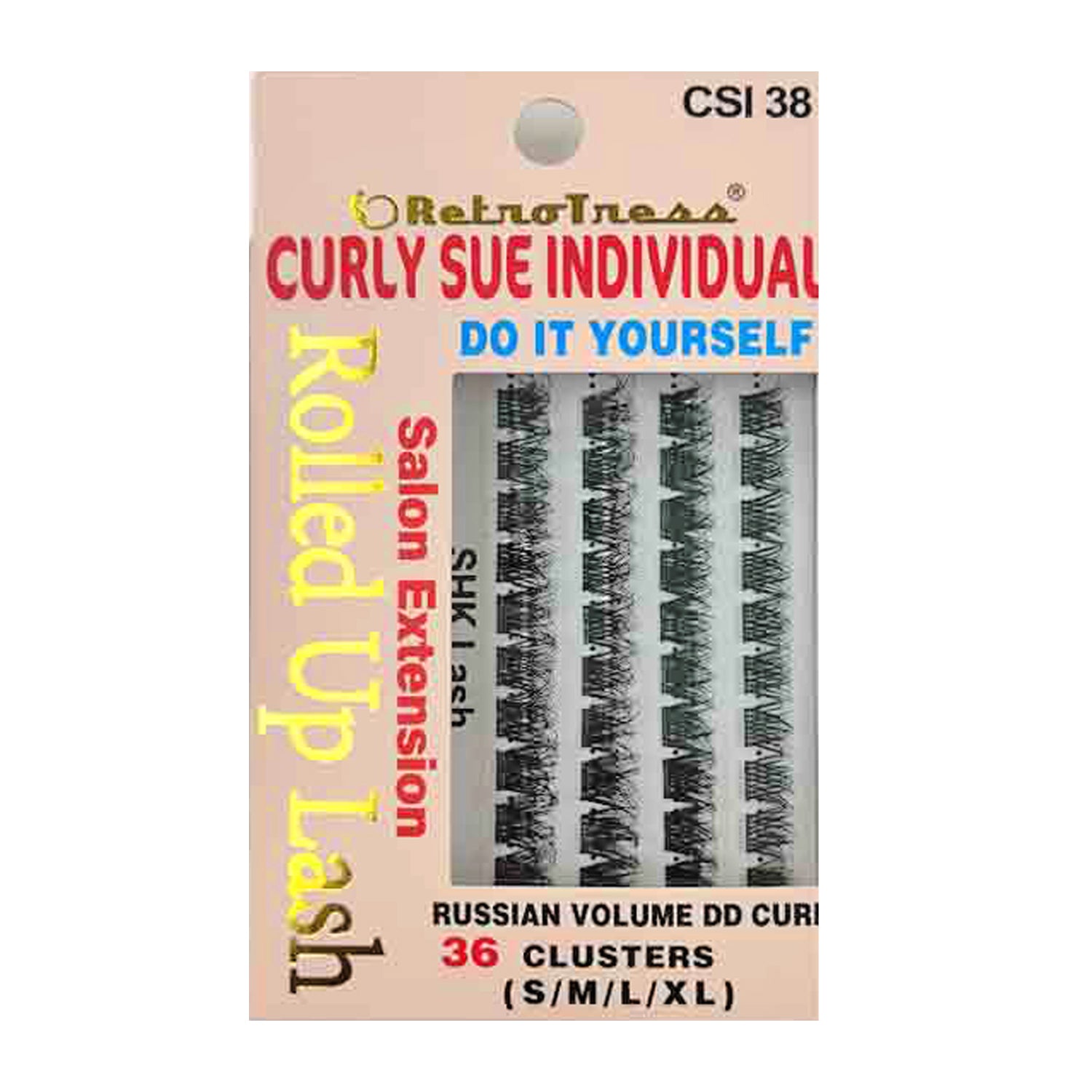 RetroTress -Curly Sue  Individual Lash(CSI) Clusters DIY Individual Eyelashes Extension  Wispy Clusters Lashes