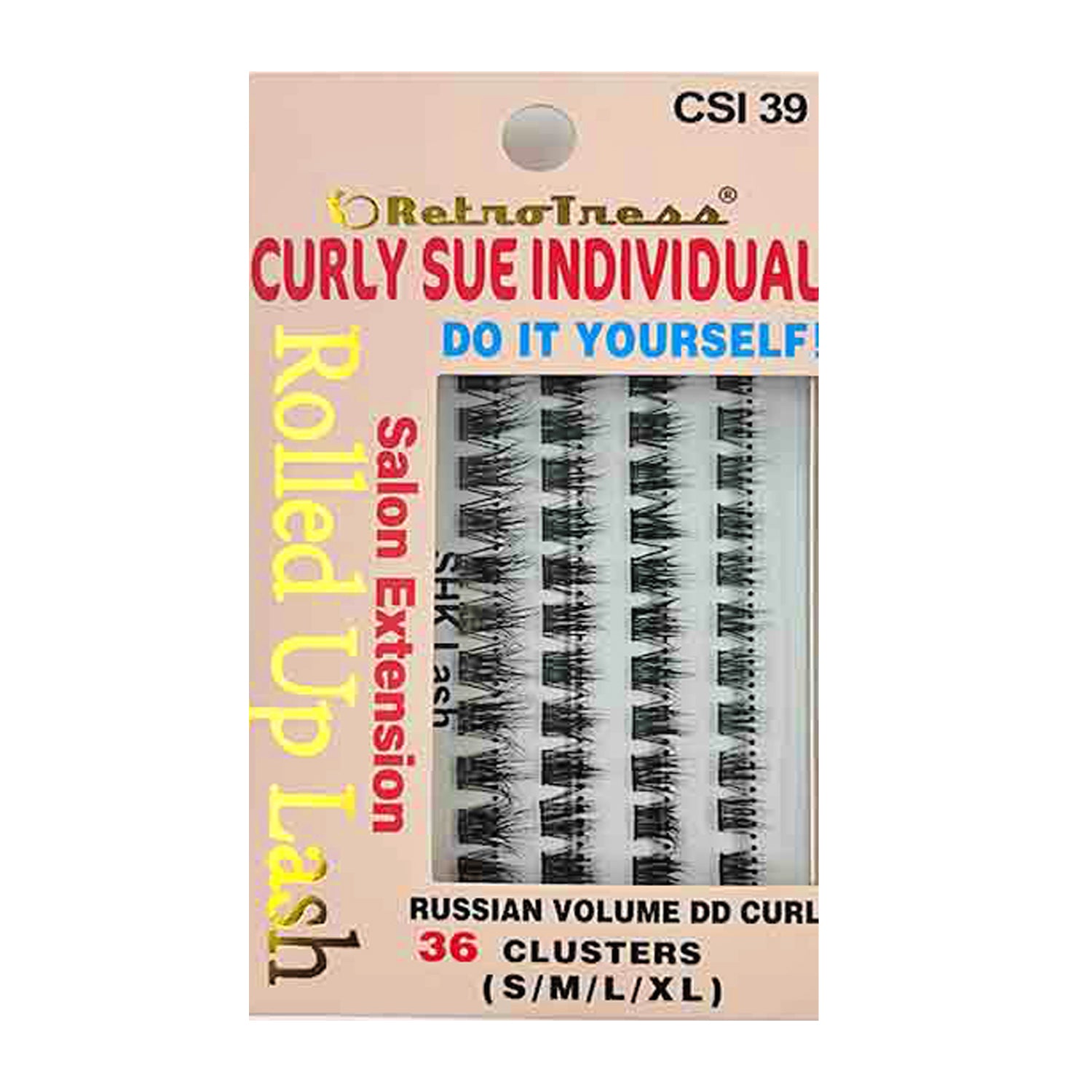 RetroTress -Curly Sue  Individual Lash(CSI) Clusters DIY Individual Eyelashes Extension  Wispy Clusters Lashes