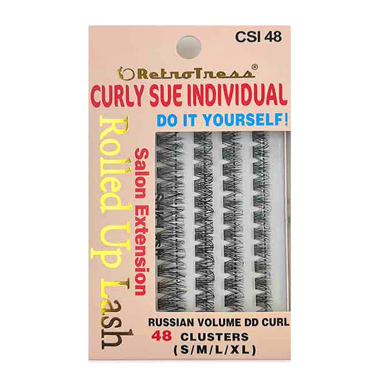RetroTress -Curly Sue  Individual Lash(CSI) Clusters DIY Individual Eyelashes Extension  Wispy Clusters Lashes