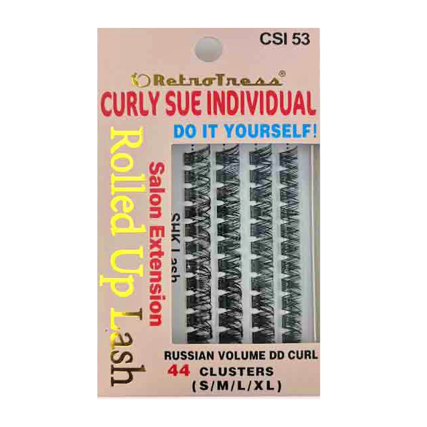RetroTress -Curly Sue  Individual Lash(CSI) Clusters DIY Individual Eyelashes Extension  Wispy Clusters Lashes
