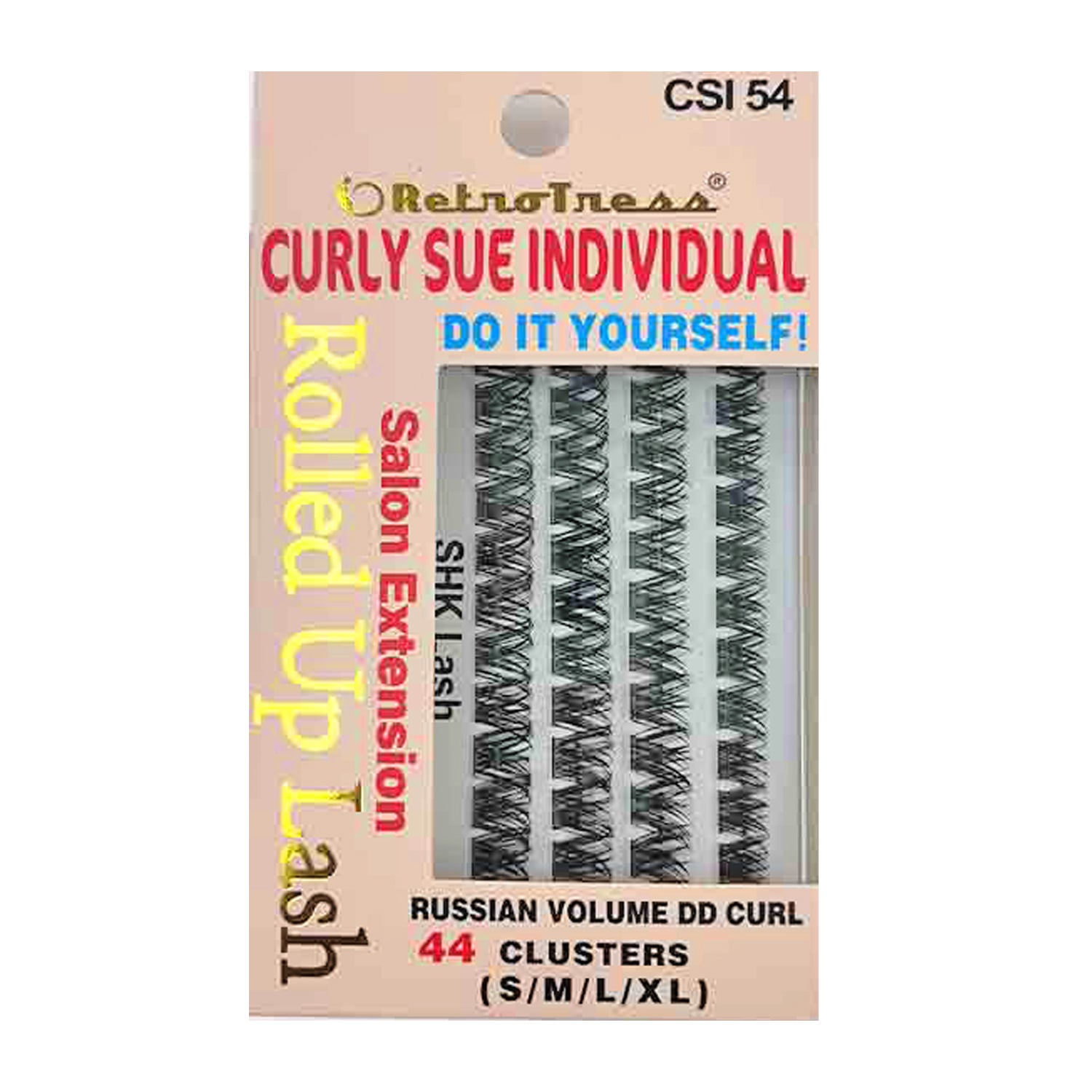 RetroTress -Curly Sue  Individual Lash(CSI) Clusters DIY Individual Eyelashes Extension  Wispy Clusters Lashes