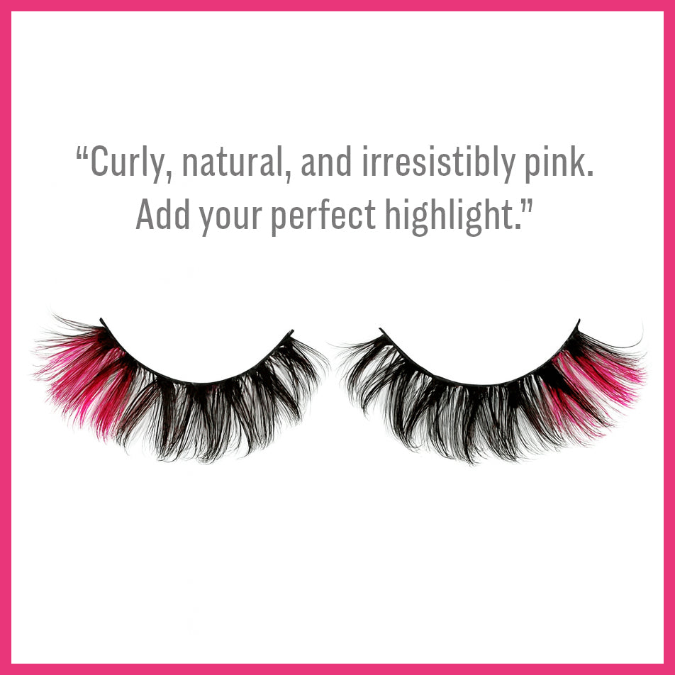 RetroTress  COLOR HI LITE LASHES-PINK  Party Special Eyelashes