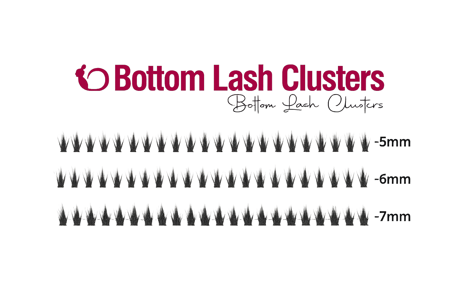 RetroTress Bottom Lash  DIY Individual Clusters Lower Under Lash Extensions
